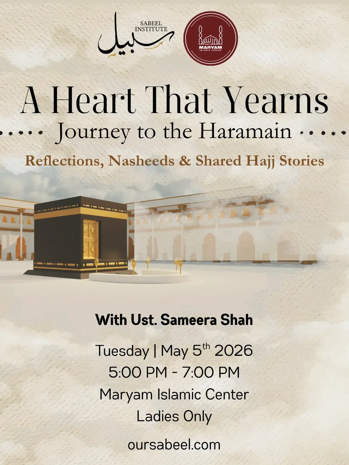 Flyer for A Heart That Yearns