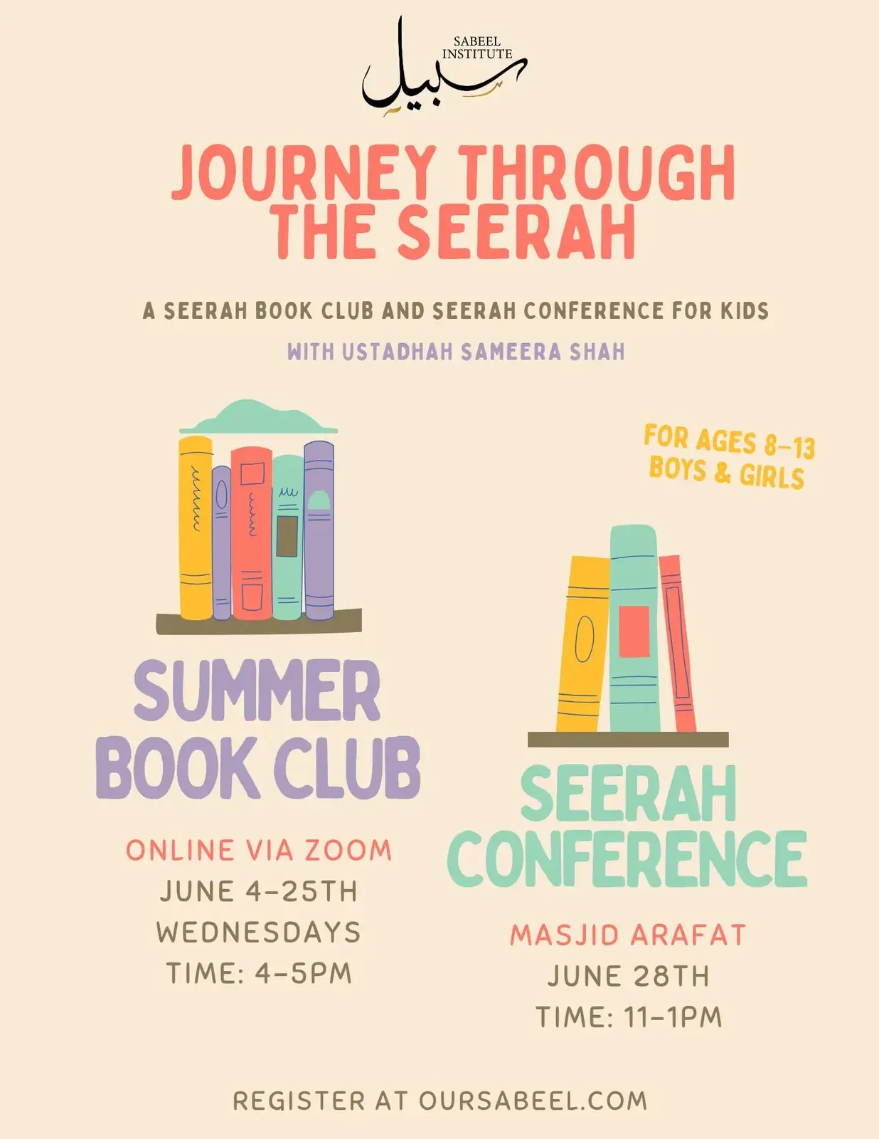 Flyer for Journey Through the Seerah