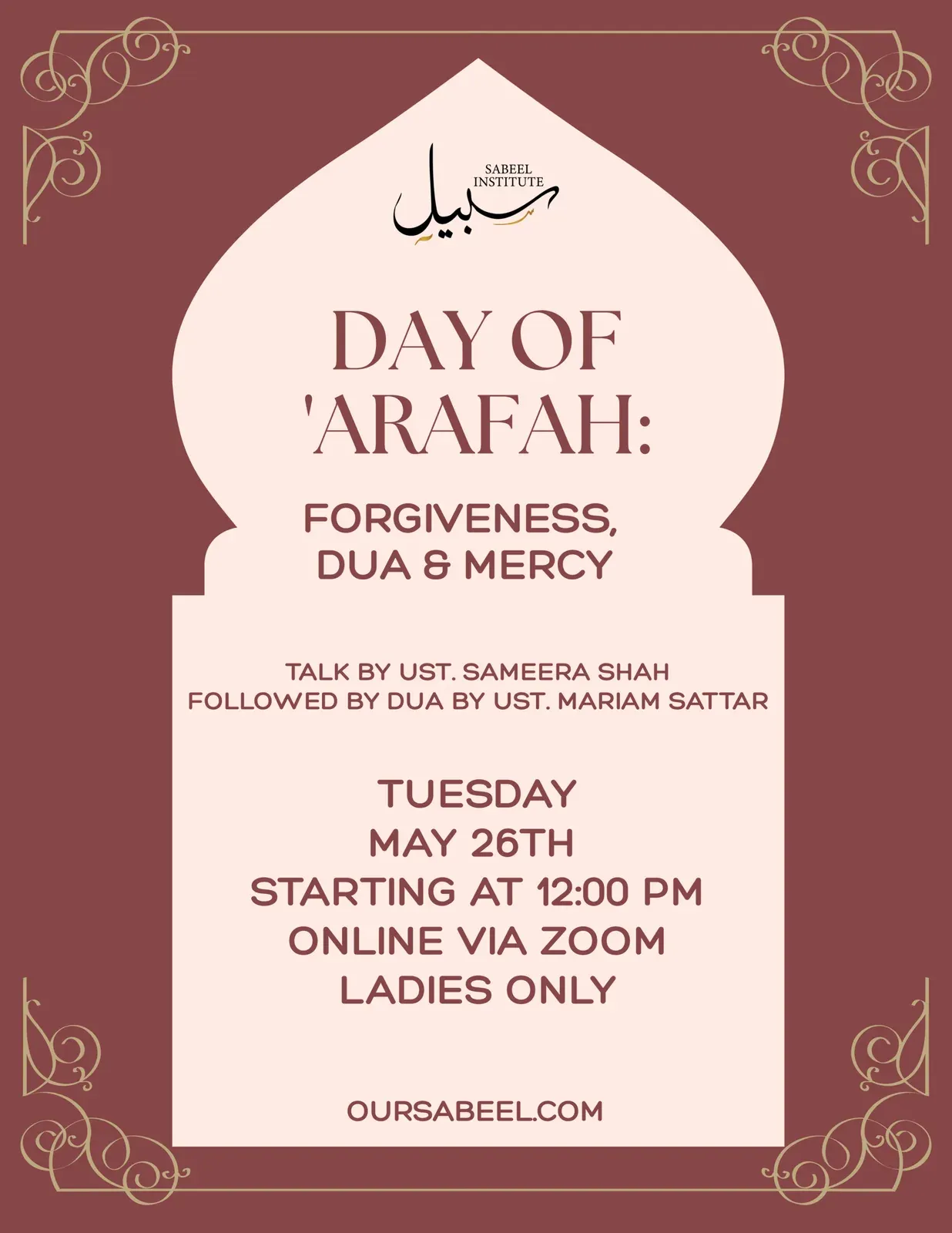 Flyer for Day of ‘Arafah