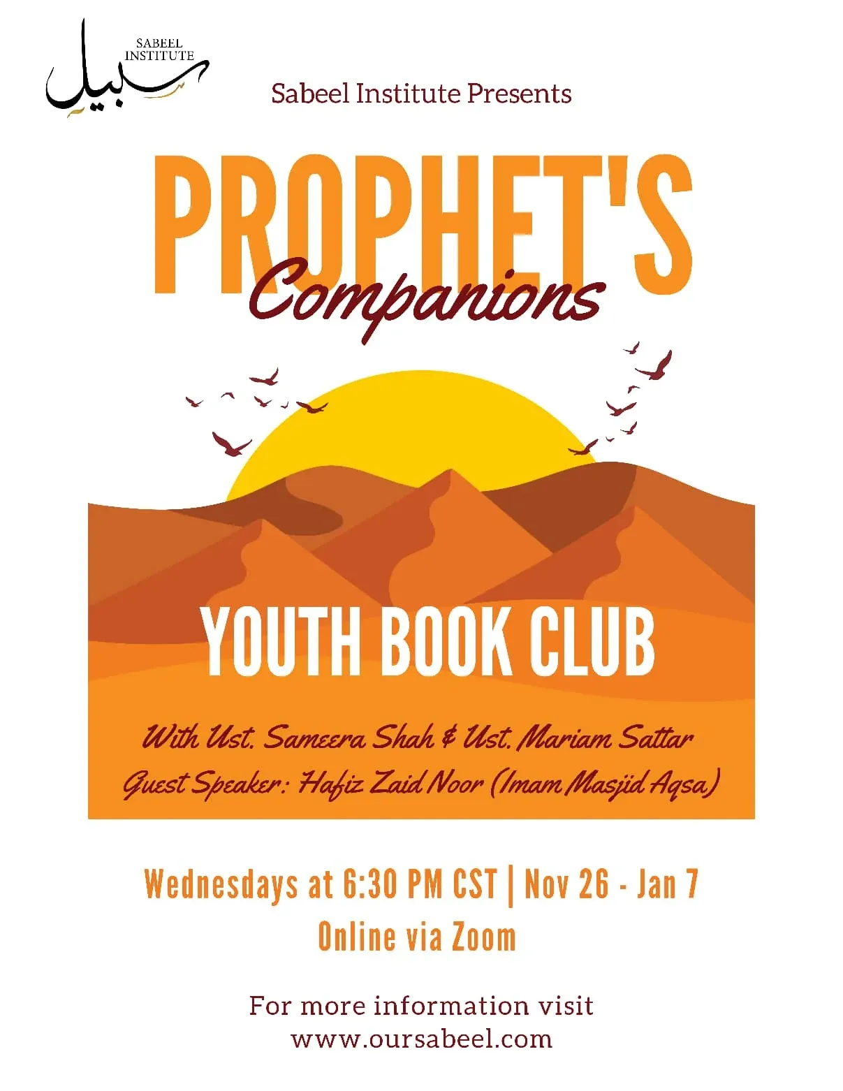 Flyer for Prophet's Companions