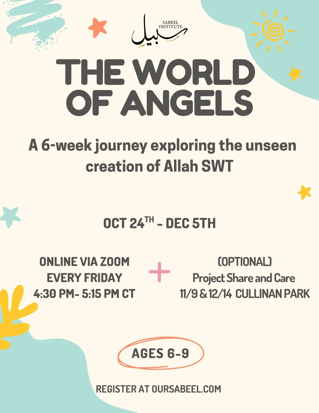 Flyer for The World of Angels