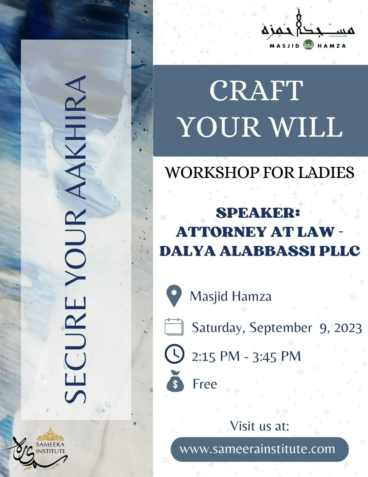 Flyer for Craft Your Will