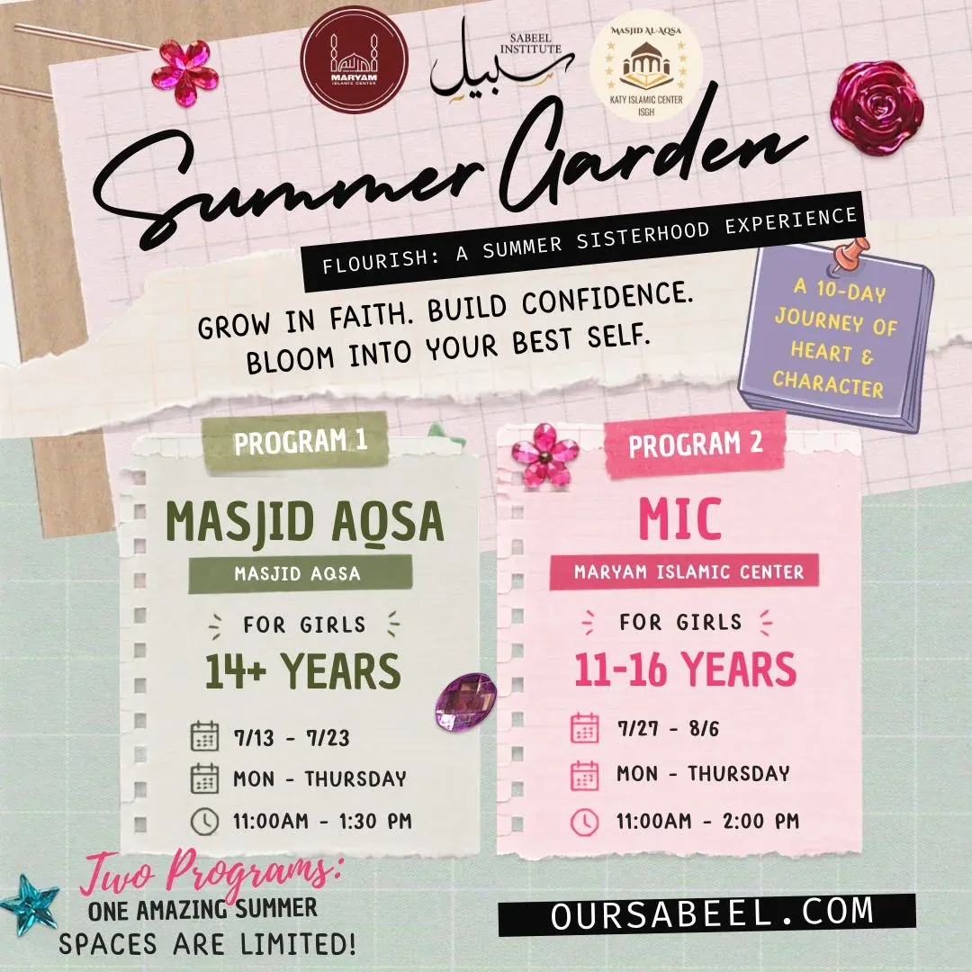 Flyer for Summer Garden