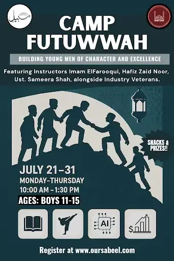 Flyer for Camp Futuwwah